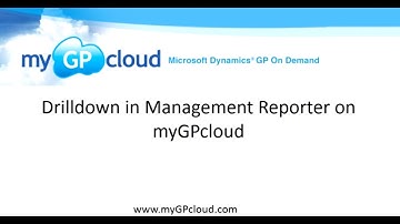 Drilldown in Management Reporter on myGPcloud