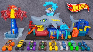 Hot Wheels Collection Unboxing Review ASMR | Hot Wheels Ultra Shark Car Wash Set