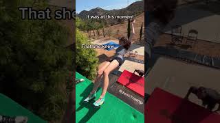 Girl Lands Awkwardly After Failed Trampoline Jump - 1357483