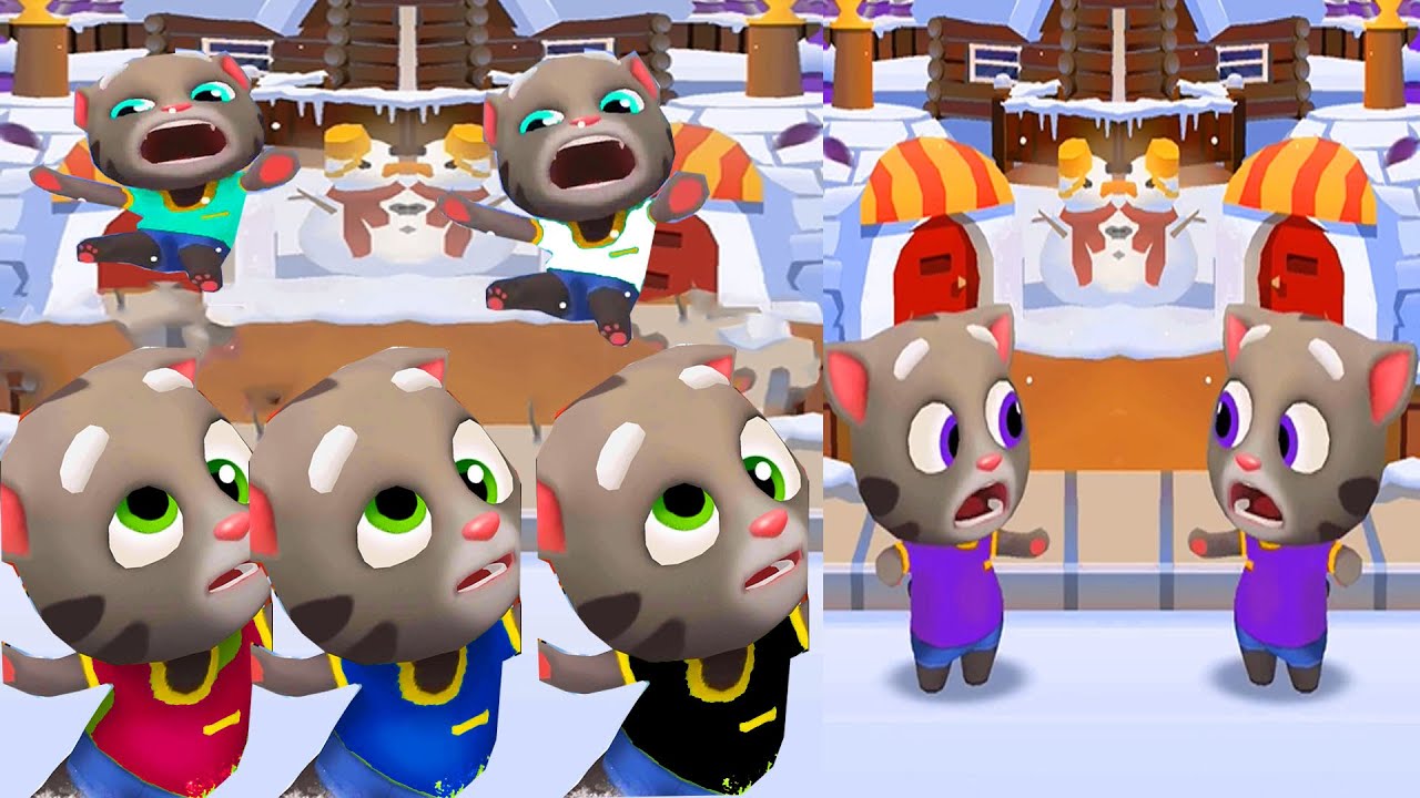 TLKING TOM GOLD RUN FUNNY FAILS WITH TWEEN TOMS ALL NEW COSTUMES