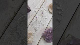 🌿DIY🍃Leaf🍂Earrings #uniquejewelry #diy #diycraft #diy #wireart #youtubeshorts  #tutorials