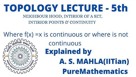 HIGHER MATHEMATICS - #TOPOLOGY LECTURE 5th    31 July 2021#topology #puremathematics #csir#gate