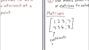 MCV4U - Intersection of Three Planes - Part 1 of 4