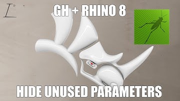 CLEAN scripts with new Rhino 8 & GH1 components - Hide unused parameters feature in 30 seconds