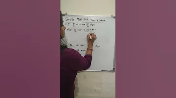 Simple Math Trick Time Work Shorts 