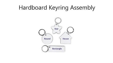 How to Assemble a Hardboard Sublimation Keyring.