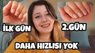 1 GÜNDE TIRNAK UZATMA YÖNTEMİ | EN HIZLI TIRNAK UZATMA YÖNTEMİ 🖒❤ BUNDAN HIZLISI YOK 😍