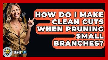 How Do I Make Clean Cuts When Pruning Small Branches? - LearnToDIY360.com