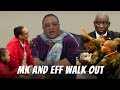 MK Party &amp; EFF MPs stage a walkout before President Cyril Ramaphosa answers questions in Parliament 