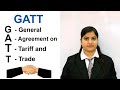 GATT:General Agreement on Tariffs and Trade? Definition, Purpose, History explain in hindi