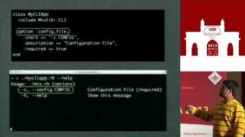 Using Ruby to Craft and Test Beautiful Command Line Applications by Nikhil Mungel and Shishir Das