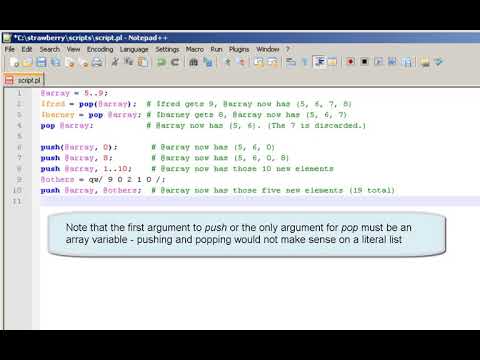 Perl tutorial: Lists and Arrays (Lesson 2)