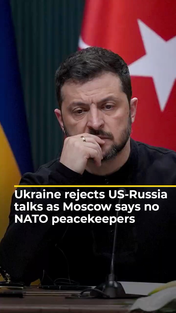Ukraine rejects US-Russia talks as Moscow says no NATO peacekeepers | AJ #shorts