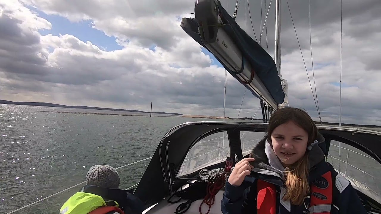 First Sail of the Year to Newtown Creek and then over to Beaulieu to hide from the weather!