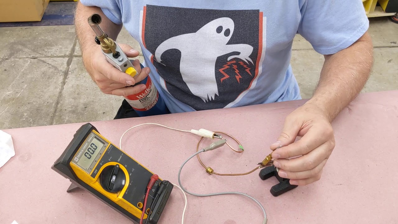 AGA oven thermocouple voltage output is measured YouTube