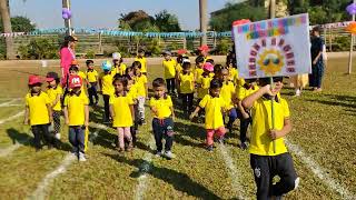 March past by Jr. Kg and Sr. Kg students
