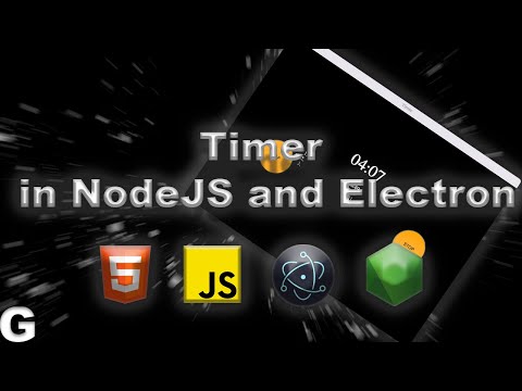 Simple Timer - using NodeJS and Electron (22.5x speed with music)