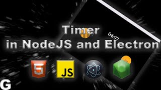 Simple Timer - using NodeJS and Electron (22.5x speed with music)