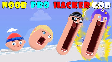 NOOB vs PRO vs HACKER vs GOD - Hopping Heads