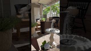 The cutest little solar powered fountain pump! Linked it! #cottagegarden #gardeningtips #diygarden