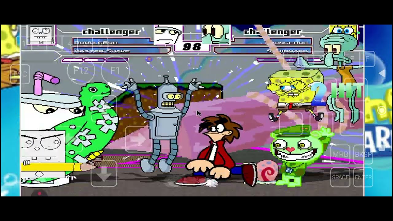 Mugen request: Team DoodleBob vs Team SpongeBob #mugen #ikemen #winmugen #winlator