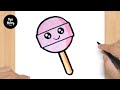 #243 How to Draw a Cute Lollipop - Easy Drawing Tutorial