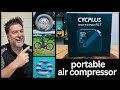 Portable Air Compressor and powerbank. Battery Powered. CYCPLUS AL7 tire inflator