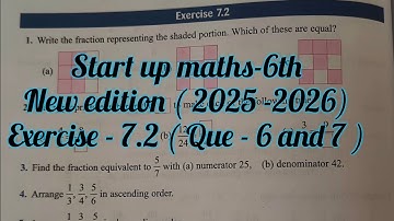 Viva education start up mathematics class 6 ex 7.2 Que6&7 | start up maths class -6th ex 7.2 que6&7