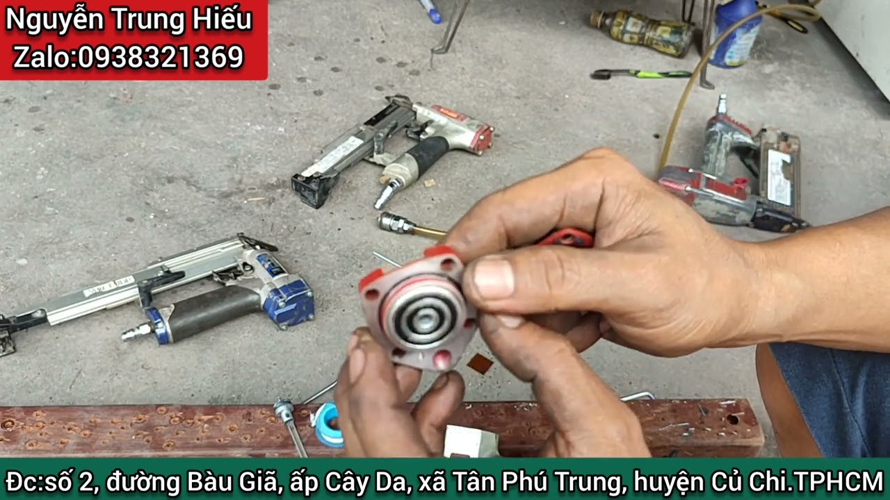 Sửa súng bắn đinh MAX phần 1 (0938321369)Hiếu nati
