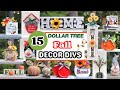 15 Dollar Tree FALL HOME DECOR DIYS🌻 You Want To Try 🌻 EASY AUTUMN TIERED TRAY DIY Dollar Tree IDEAS