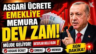 ASGARİ ÜCRETE EMEKLİYE MEMURA DEV ZAM İDDİASI! MAAŞLAR UÇUYOR MU?