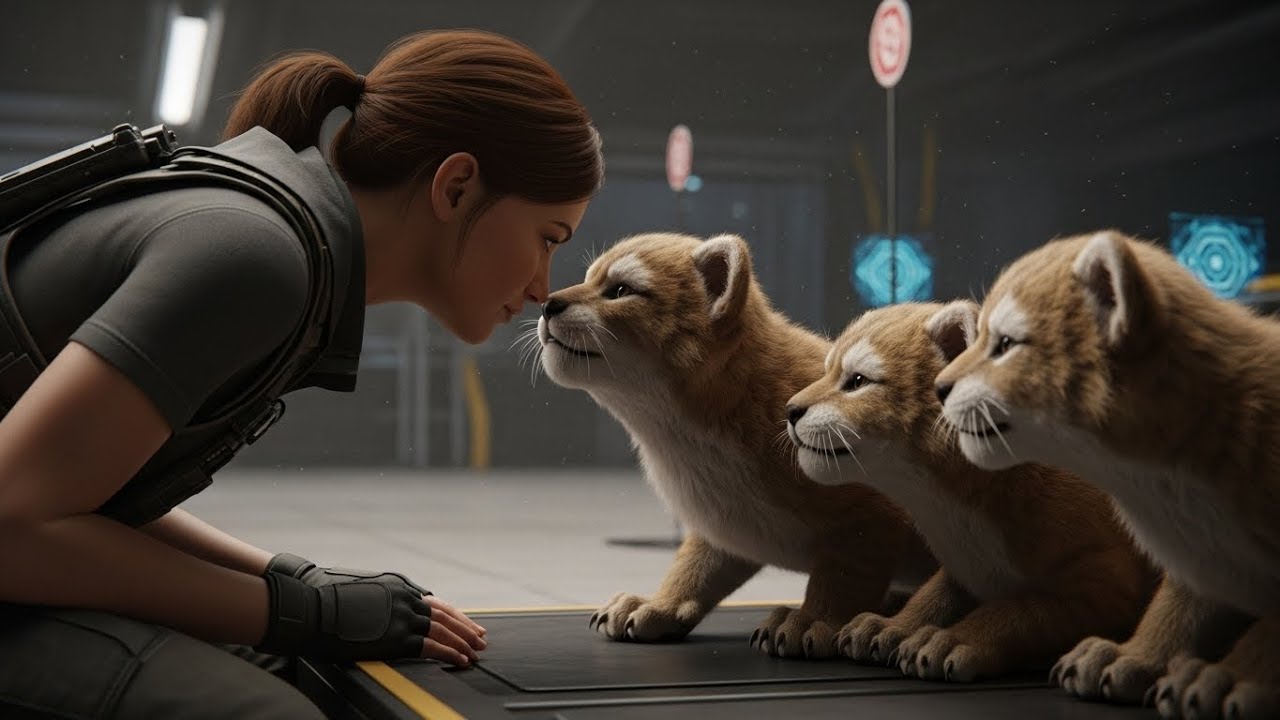 The Cubs Practiced “Predator Stare — The Human Kissed Their Noses And Spoiled The Whole Intimidation