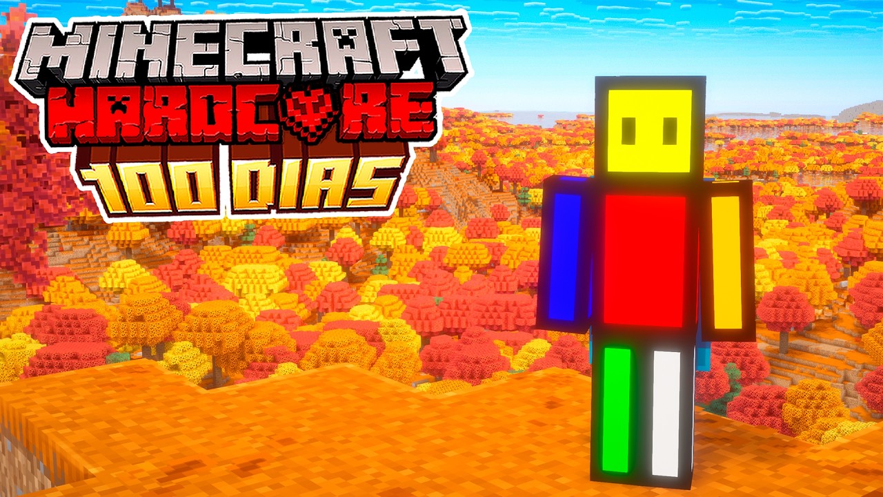 Sobreviví 100 Días en el Nuevo BOSQUE MOTEADO 🍂 en Minecraft Hardcore