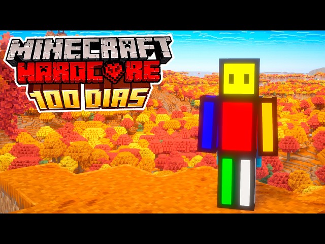 Sobreviví 100 Días en el Nuevo BOSQUE MOTEADO 🍂 en Minecraft Hardcore