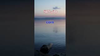 معنى كلمة corn
