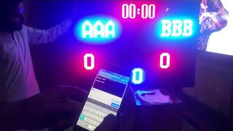 basketball scoreboard using Arduino and P10 LED Display