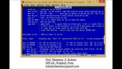 PAI | Assignment No. 2b | ALP to convert 5-digit BCD number into HEX number  | (SE IT)
