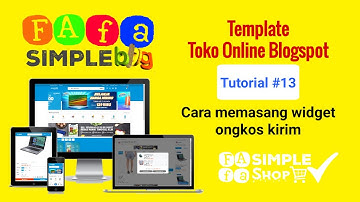 Cara Memasang Widget Ongkos Kirim #13 - TOKO ONLINE BLOGSPOT