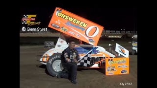 360 Sprintcar July 27/12 Races @ Ohsweken Speedway FLASHBACK