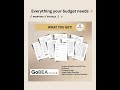Printable Budget Planner Bundle 8 Forms | Instant PDF Download | GoBEA-Studio #budgetplanner