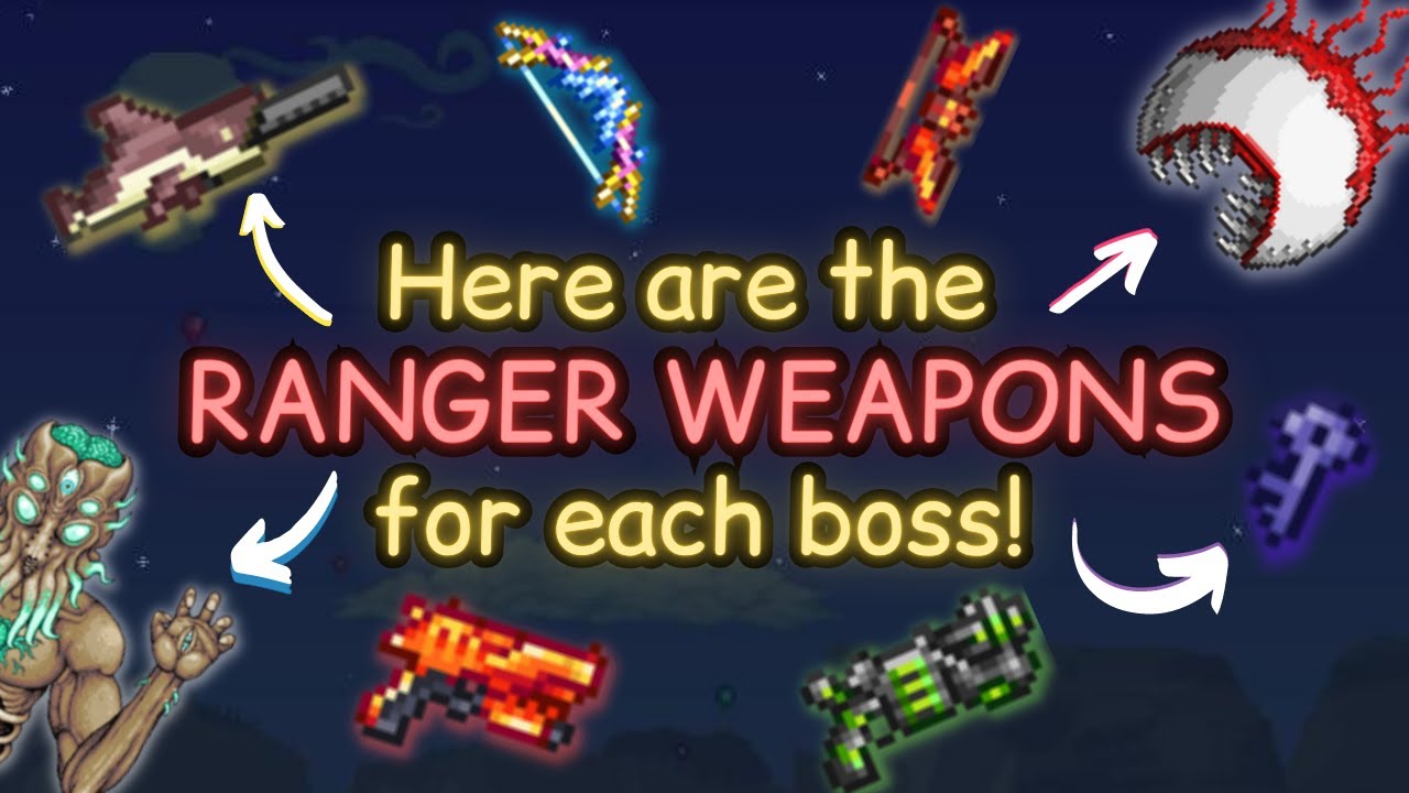 The BEST RANGER WEAPON to Beat EVERY BOSS in Terraria! (Bows, Guns