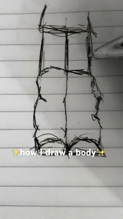#drawing #art how I draw a body ✍️