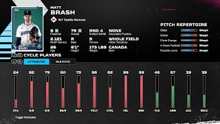 【MLBTheShow25Stats/メジャーリーグ選手能力】Mariners 47 Matt Brash SEA マット・ブラッシュ選手