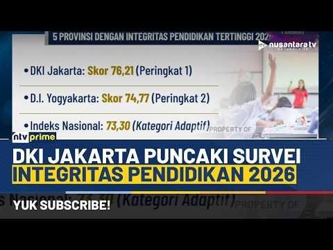 DKI Jakarta Unggul dalam Survei Integritas Pendidikan KPK 2026, Skor Tertinggi Nasional | NTV PRIME