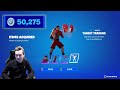 50,000 Fortnite V-Bucks Spending Spree! NEW Boxing Skin CREED Bundle Unlocking ADONIS CREED