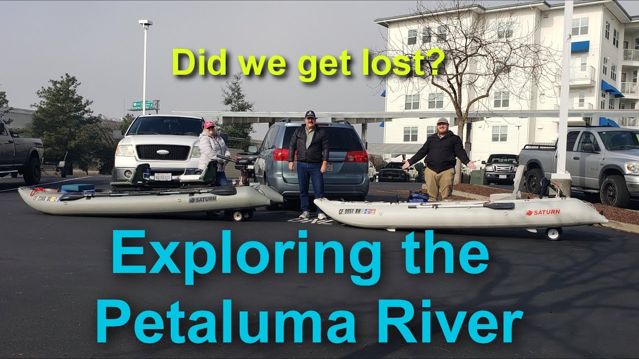 Exploring the Petaluma River using customized inflatable boats