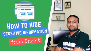 Hide Sensitive or Private Information with Snagit | Remove Text on Image | Delete Text in a Snagit