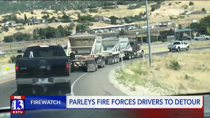 Parleys Fire I-80 closure forces drivers to detour