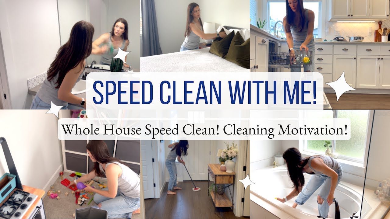 EXTREME WHOLE HOUSE SPEED CLEAN! Cleaning Motivation, Clean with me ...
