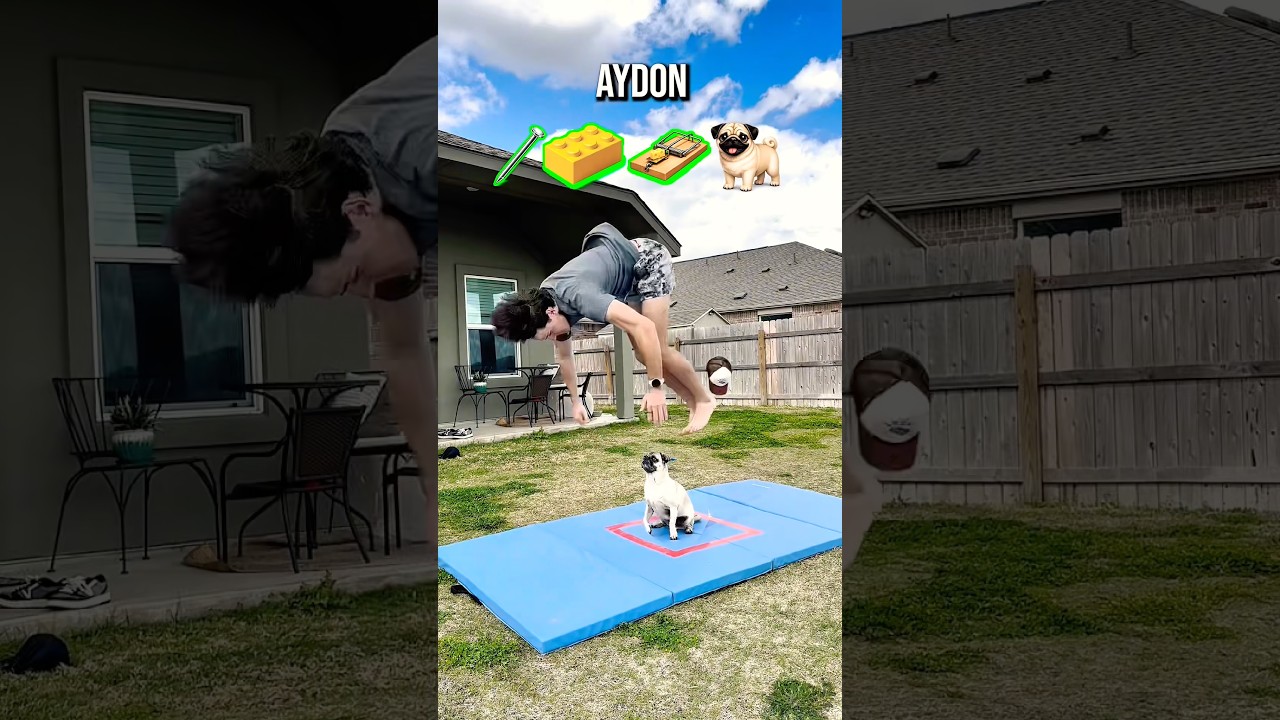 Backflip in Emoji Mystery Box Challenge!